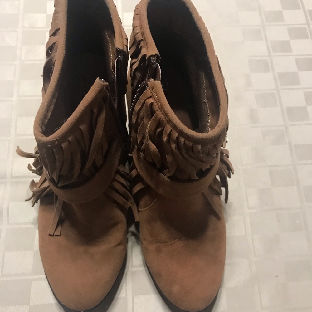 AXNY Womens Ankle Boots Aniya-40 Rust Size 8.5‎ Zip